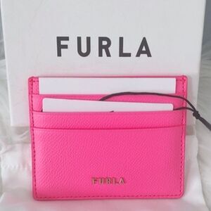 NEW Furla cardholder full inclusion w/box & dusty